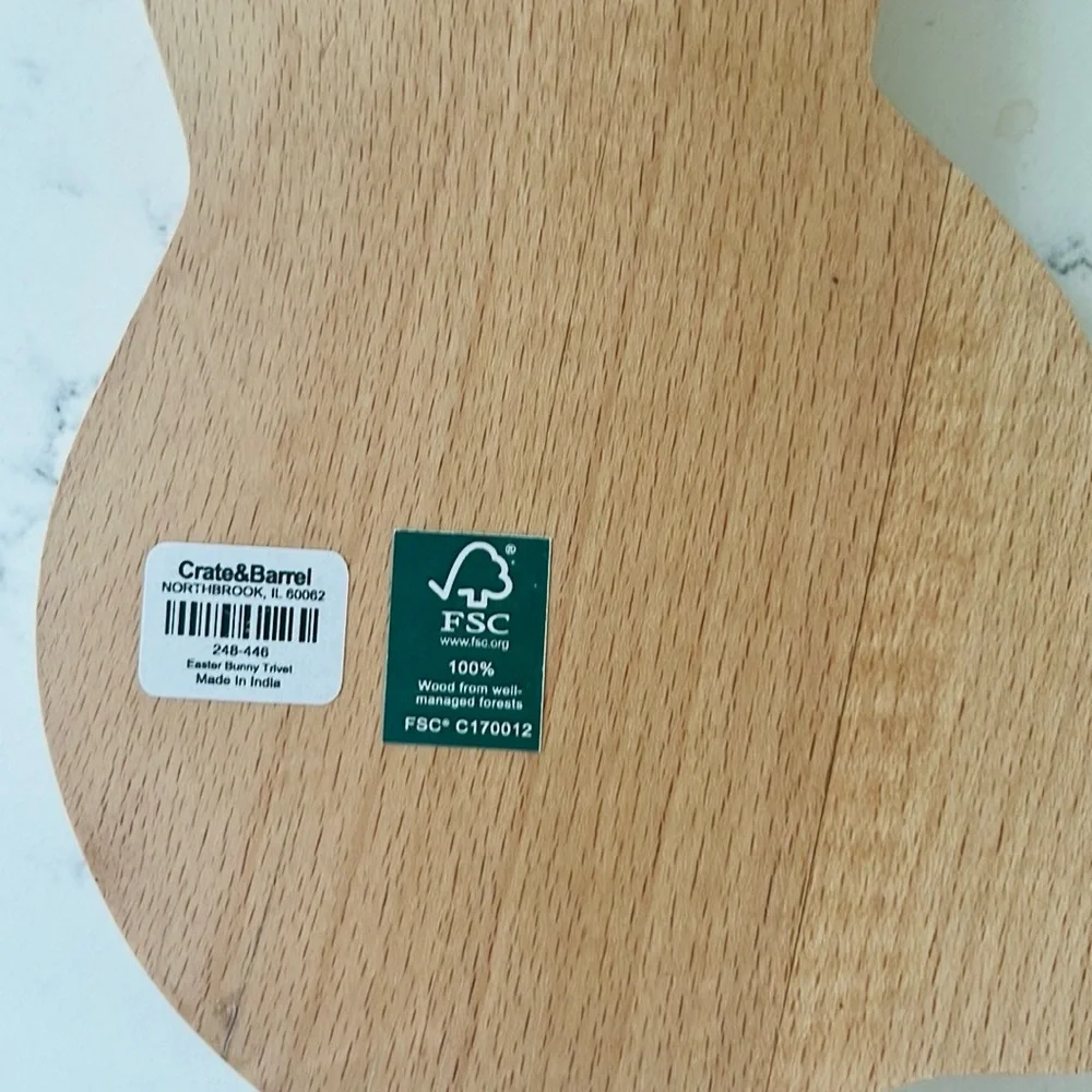 Crate&Barrel wooden easter